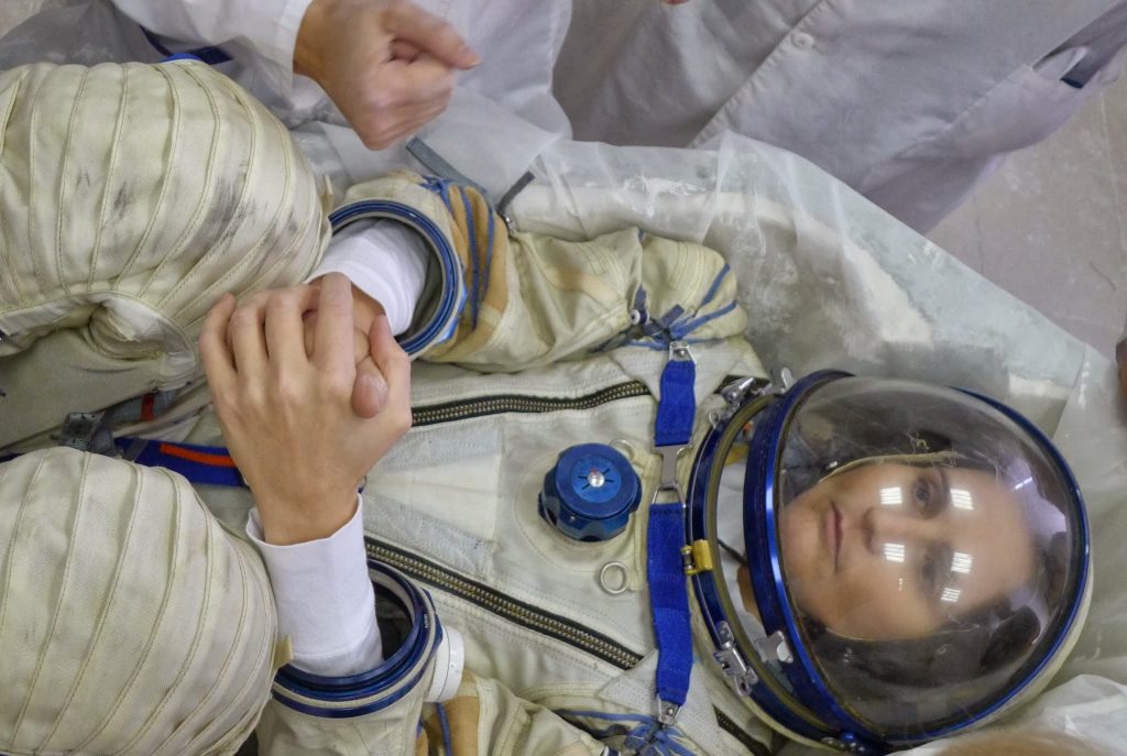 Soyuz seat liner molding.